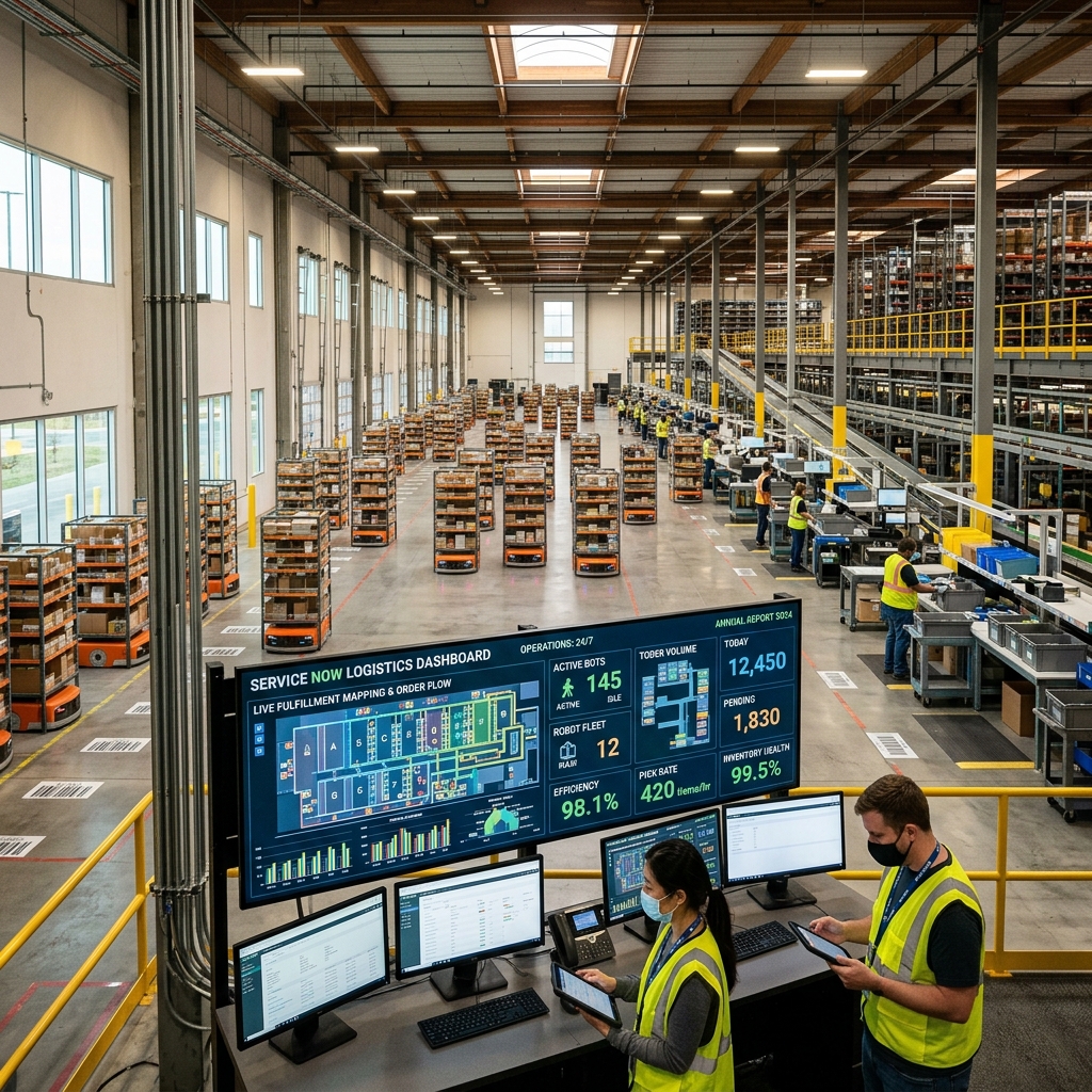 Automated shipping warehouse mapping logistics data