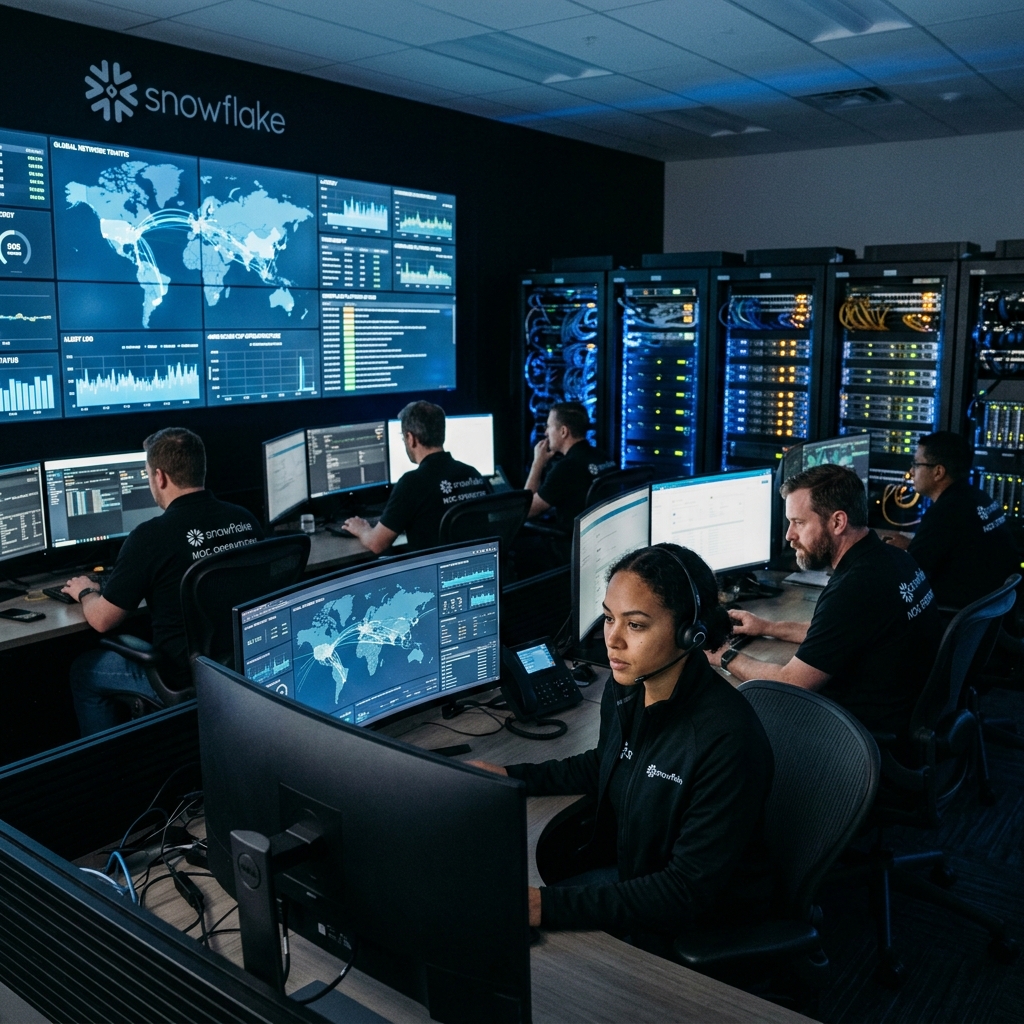 Data center operations server room command deck